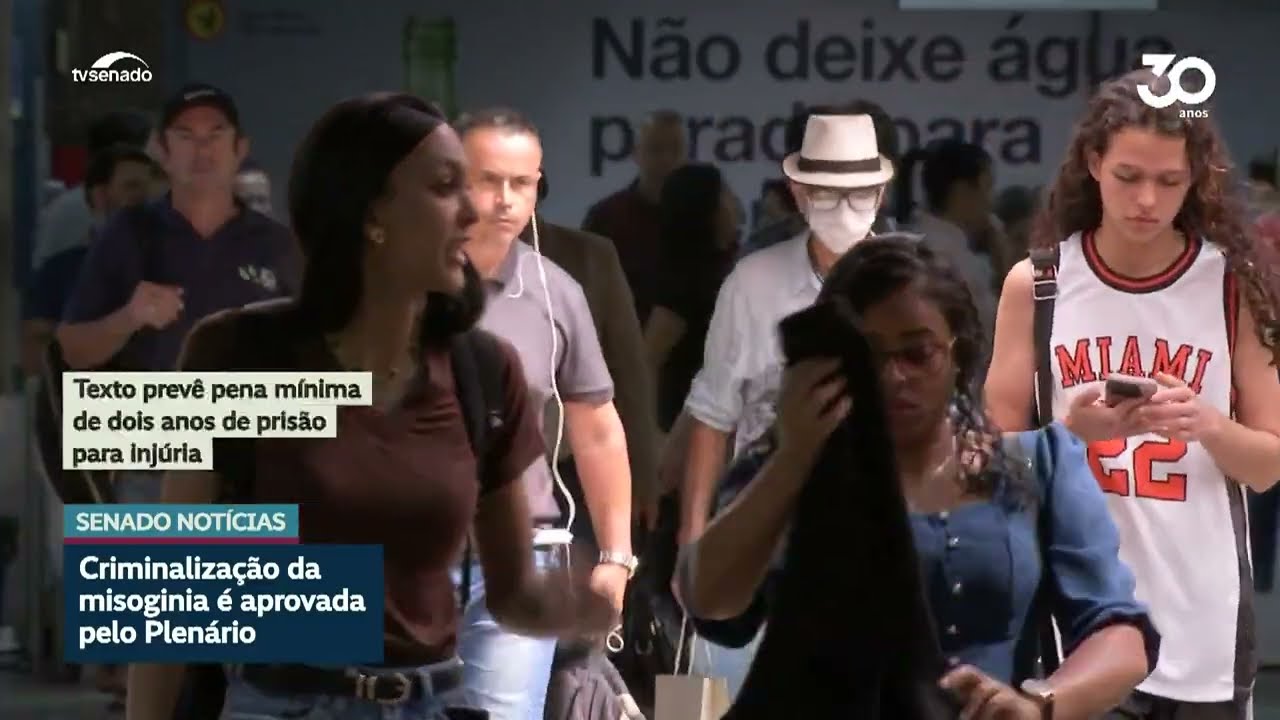 Vídeo: Vai à Câmara projeto que torna misoginia crime de discriminação