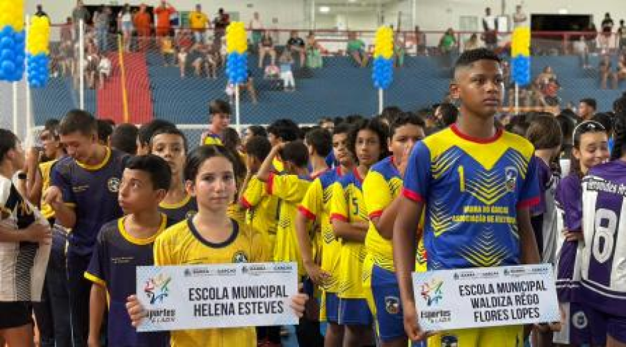 Jogos Escolares Municipais 2026 têm início em Barra do Garças