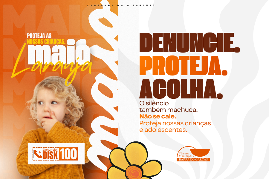 Câmara Municipal destaca importância do Maio Laranja e reforça combate ao abuso infanti