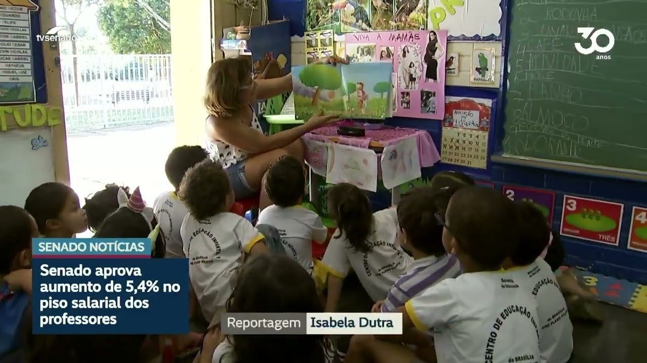 Vídeo: Reajuste de 5,4% no piso salarial dos professores vai à sanção