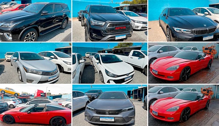 Corvette, BMW e Hilux SW4 estão em leilão do TJGO; confira como participar