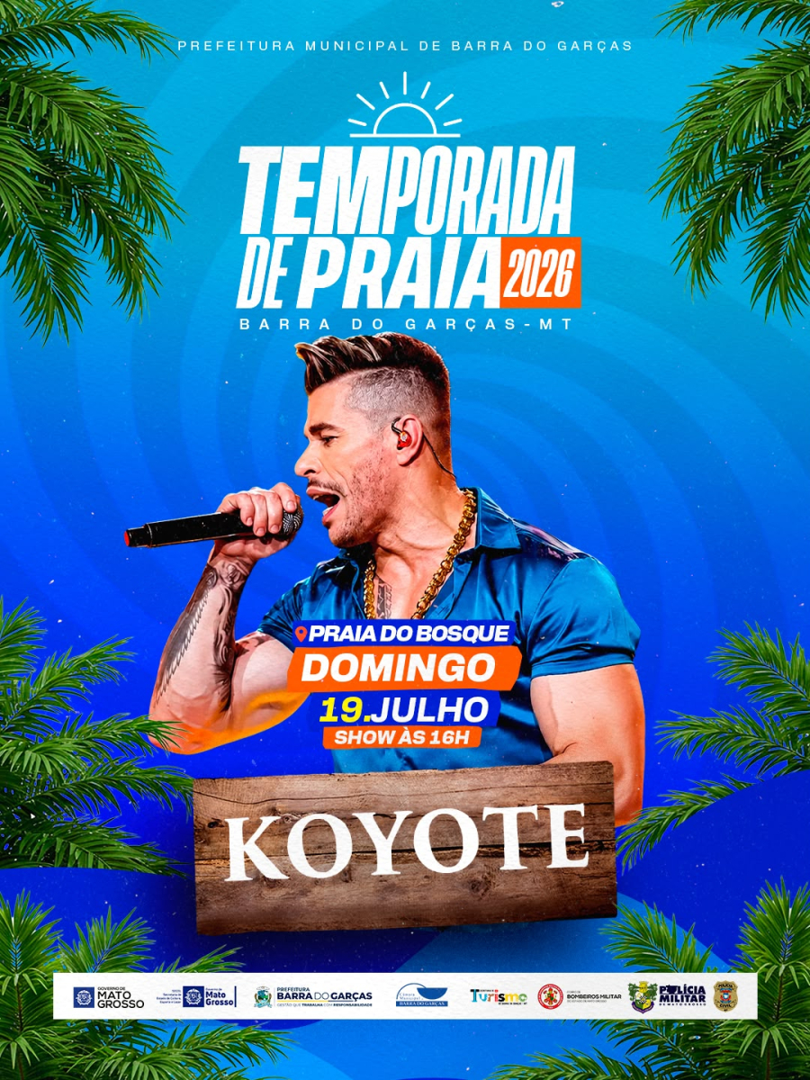 Neste domingo (19), Praia do Bosque recebe show nacional de Koyote Luxúria