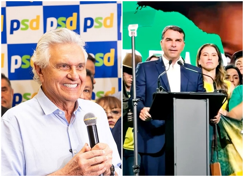 Convenções colocam, oficialmente, Caiado e Flávio Bolsonaro na sucessão presidencial