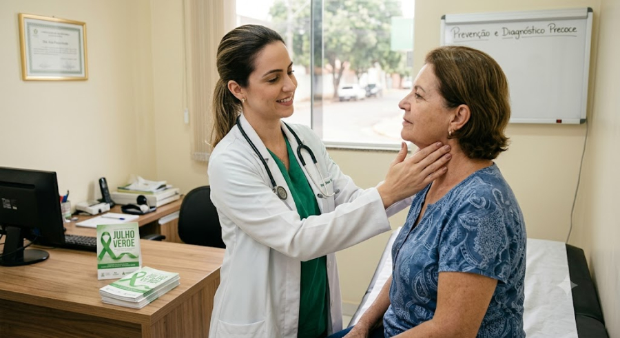 Julho verde reforça prevenção e diagnóstico precoce do câncer de cabeça e pescoço