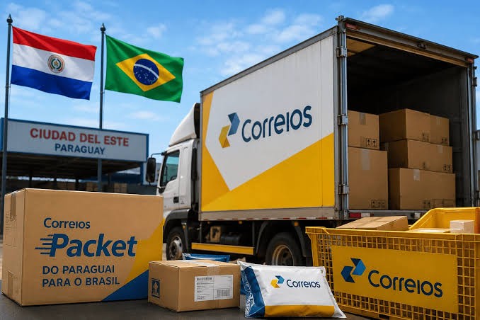 Correios passam a entregar compras do Paraguai no Brasil