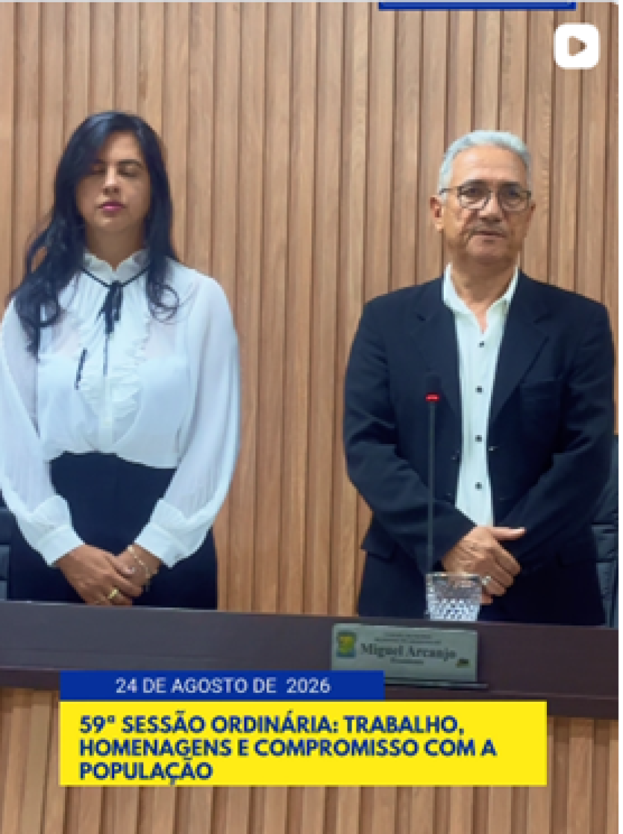 59ª Sessão Ordinária da Câmara Municipal de Pontal do Araguaia